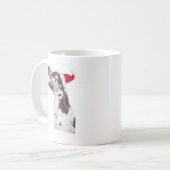 Großer Däne-Weihnachtsmannmütze Kaffeetasse (Vorderseite Links)