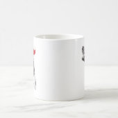 Großer Däne-Weihnachtsmannmütze Kaffeetasse (Mittel)