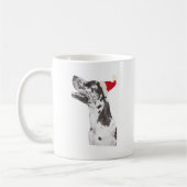 Großer Däne-Weihnachtsmannmütze Kaffeetasse (Links)