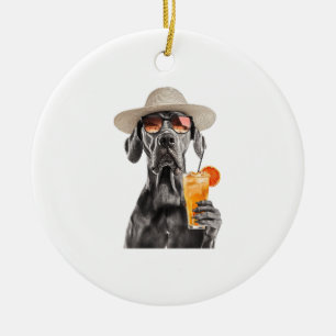 Großer Dänischer Hund Keramik Ornament