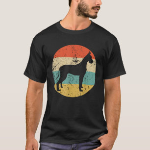 Großer Dänischer Hund Vintage Retro Deutsche Dogge T-Shirt