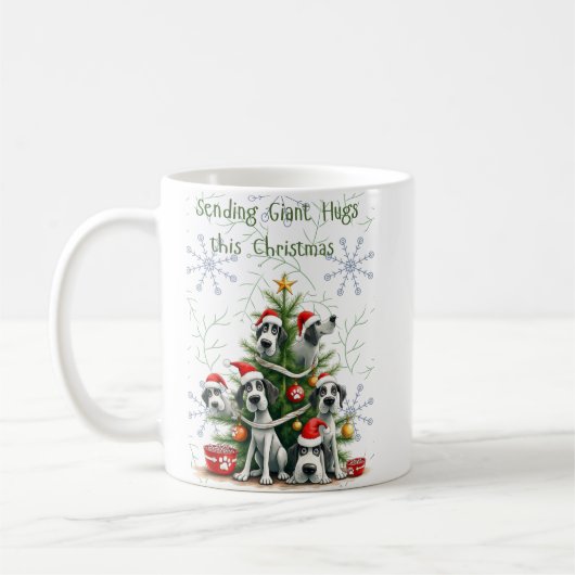 Großer Dänischer Weihnachtstasse Kaffeetasse (Links)