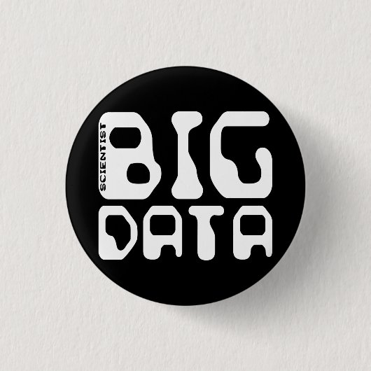 Großer Daten-Wissenschaftler Button (Vorderseite)