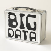 Großer Daten-Wissenschaftler Metall Lunch Box (Rückseite)