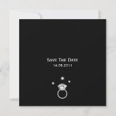 Grosser Diamantring Save the Date (Rückseite)