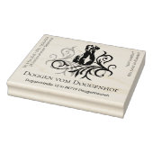 Großer Doggen Stempel viel Text (Stempel)