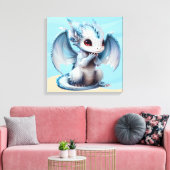Großer Drache mit Augen Leinwanddruck (Insitu (Wohnzimmer))