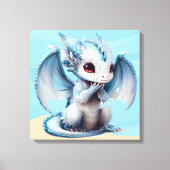 Großer Drache mit Augen Leinwanddruck (Vorderseite)