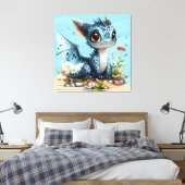 Großer Drache mit Augen Leinwanddruck (Insitu (Schlafzimmer))