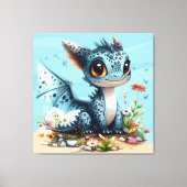 Großer Drache mit Augen Leinwanddruck (Vorderseite)