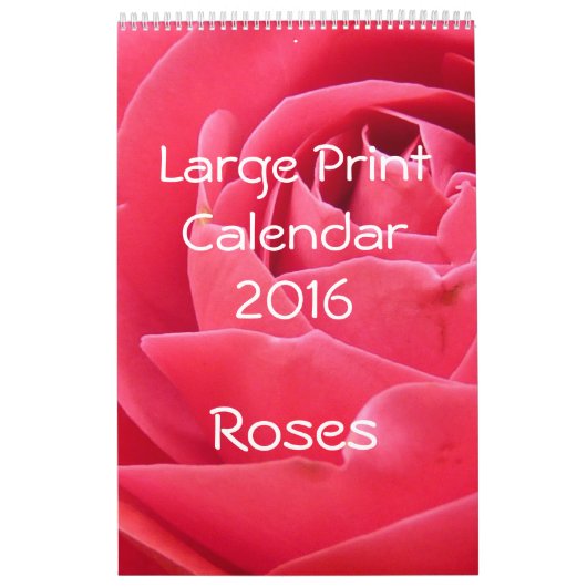 Großer Druckkalender 2016 Rose Single Kalender (Titelbild)