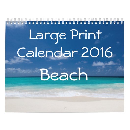 Großer Druckkalender 2016 - Strand Kalender (Titelbild)