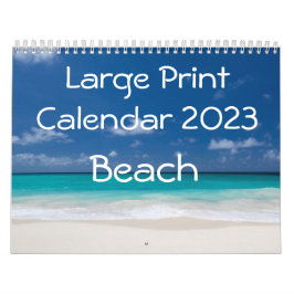 Großer Druckkalender 2023 - Strand Kalender