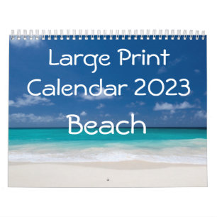 Großer Druckkalender 2023 - Strand Kalender