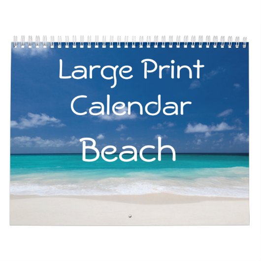 Großer Druckkalender - Strand Kalender (Titelbild)