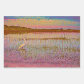 Großer Egret in den Feuchtgebieten Geschenkpapier Set (Vorderseite)