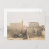Großer Eingang zum Luxor-Tempel, Ägypten Postkarte (Vorne/Hinten)