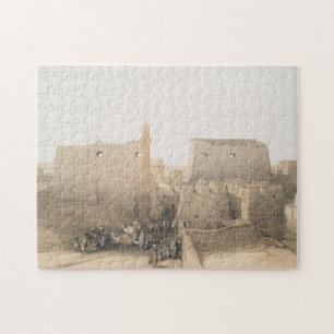 Großer Eingang zum Luxor-Tempel, Ägypten Puzzle