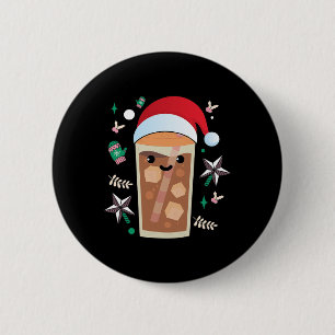 Großer Eiskaffee Weihnachtsbaum Espresso Button