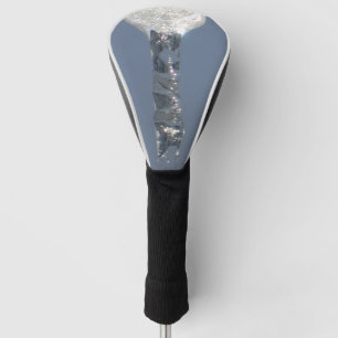 Großer Eiszapfen in blauem Himmel Golf Headcover