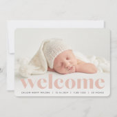 Großer Empfang | Ankündigung von Foto zur Geburt (Vorderseite)