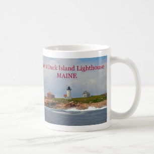 Großer Enten-Insel-Leuchtturm, Maine-Tasse Kaffeetasse