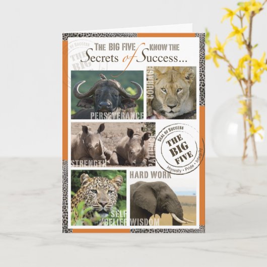 Großer Erfolg fünf Karte (Gelbe Blume)