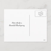 Großer Erntedank Feiertagspostkarte (Rückseite)