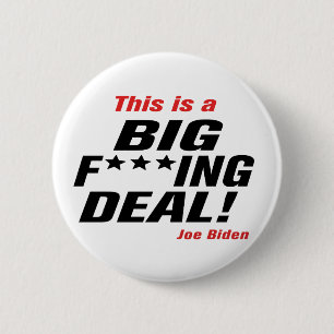 Großer F *** ing Abkommen-Knopf Button