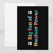 Großer Fan der Atomkraft Einladung (Vorne/Hinten)