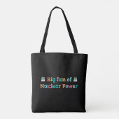 Großer Fan der Atomkraft Tasche (Rückseite)