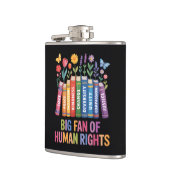 Großer Fan der Menschenrechte Flachmann (Links)