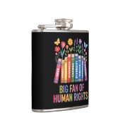 Großer Fan der Menschenrechte Flachmann (Rechts)