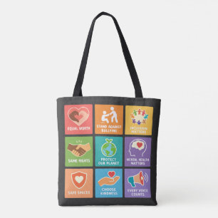 Großer Fan der Menschenrechte Tasche
