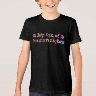 Großer Fan der Menschenrechte Tri-Blend Shirt