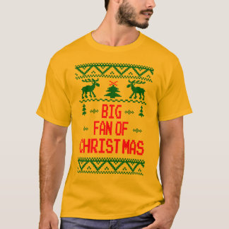 Großer Fan der Weihnachtshässlichen Strickjacke T-Shirt