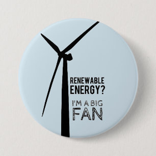 Großer Fan des Energien-Knopfes Button