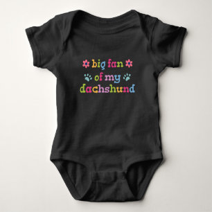 Großer Fan meiner Dachshund Baby Strampler