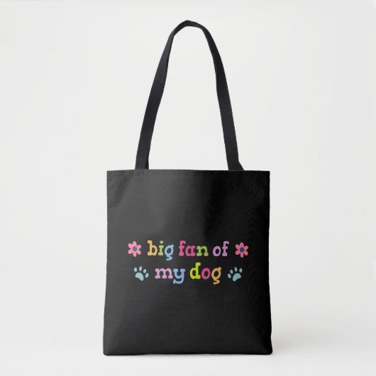Großer Fan meines Hundes Tasche (Vorderseite)
