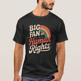 Großer Fan von Menschenrechten Langarm T-Shirt