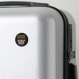 Großer Fan von Menschenrechten steht für Gleichste Magnet