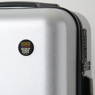 Großer Fan von Menschenrechten steht für Gleichste Magnet