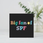 Großer Fan von SPF Einladung (Stehend Vorderseite)
