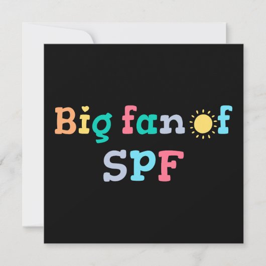 Großer Fan von SPF Einladung (Vorderseite)