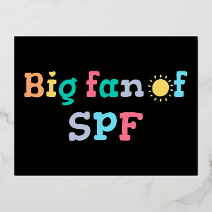 Großer Fan von SPF Folien Feiertagspostkarte