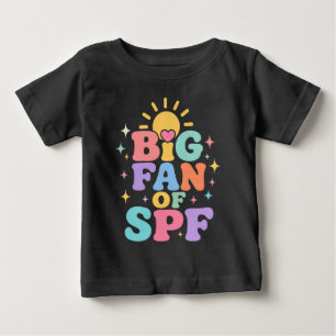Großer Fan von SPF Sommer-Sonnenschutz Baby T-shirt