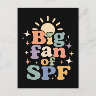 Großer Fan von SPF Sommer-Sonnenschutz Postkarte