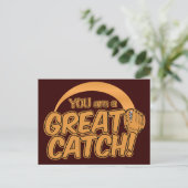 GROSSER FANG! Individuelle Postkarte (Stehend Vorderseite)