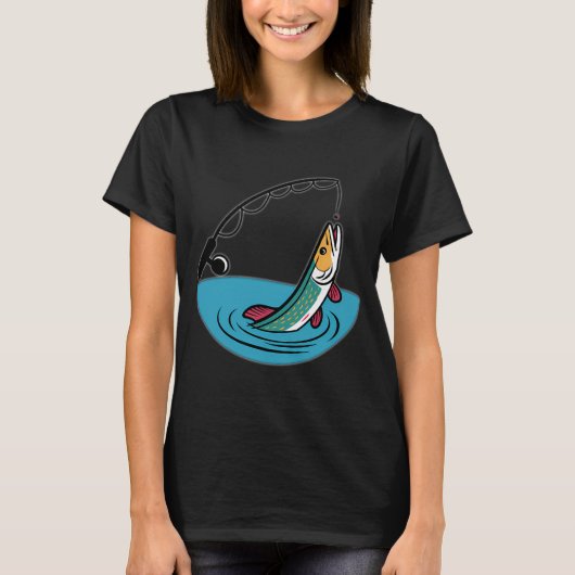 Großer Fang von Hecht T-Shirt (Vorderseite)