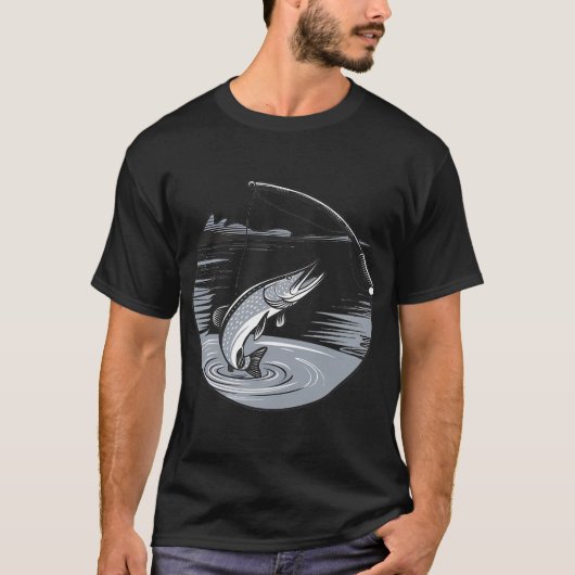 Großer Fang von Hecht T-Shirt (Vorderseite)